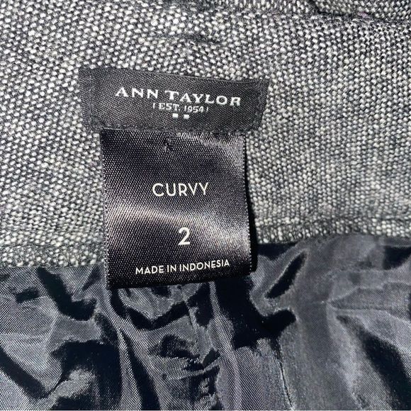 Ann Taylor gray wool blend pants size 2 curvy - Picture 6 of 7